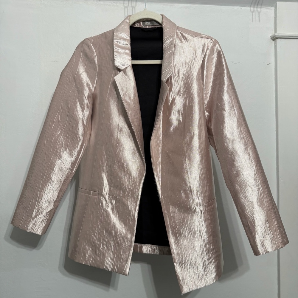 ASOS Shimmering Light Pink Blazer